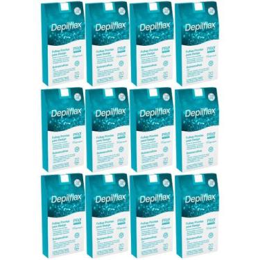 Imagem de Kit 12 Folhas Prontas Design Sobrancelha Depilflax Pro Designer Turque