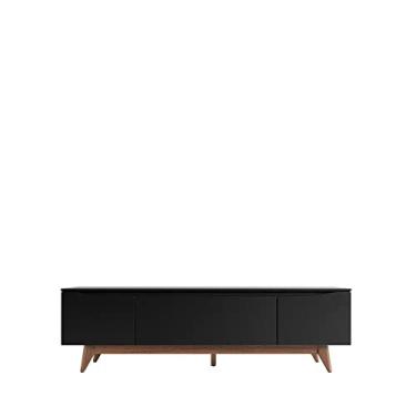 Imagem de Rack Flynt 184 cm (Natural c/Preto Touch)