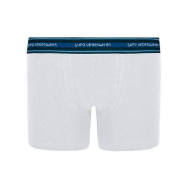 Imagem de Cueca Boxer Infantil Lupo 00141-003 Algodão Com Elastano T. P/GG, G, 1