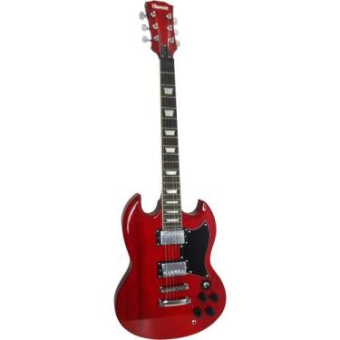 Imagem de Guitarra Elétrica SG de Madeira Maciça Thomaz TEG 340 Vermelho