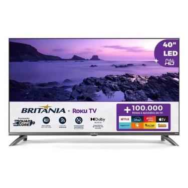 Imagem de Smart Tv 40'' Britânia Btv40m9gr2cgb Roku Led Dolby Audio, 40"