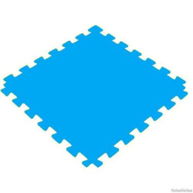Imagem de Tatame Tapete EVA 100x100x1cm 10mm Azul Royal Emborrachado Linha PREMI