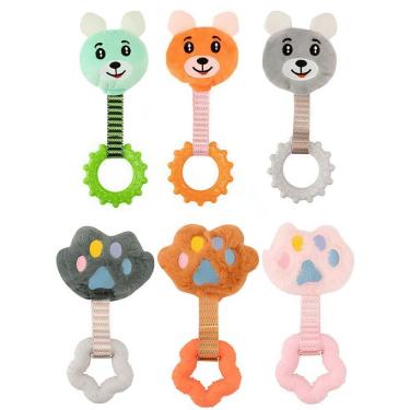 Imagem de Brinquedo Pet Mordedor Fluffie Modelos Sortidos Pelúcia e Plástico 75g