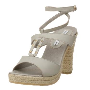 Imagem de Chinese Laundry Sandália feminina Leona com plataforma no tornozelo, Natural, 5 M