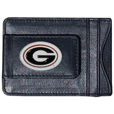 Imagem de NCAA Siskiyou Sports masculino Georgia Bulldogs couro para dinheiro e cartão tamanho único preto