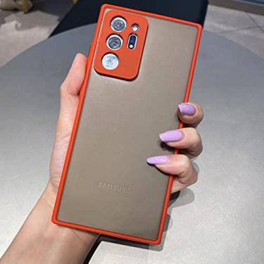 Imagem de Capa de telefone fosca para Samsung Galaxy S21 S20 FE S10 S9 S8 Note 20 Ultra 10 Plus 9 8 A72 A52 A71 A51 Capa dura para PC TPU, vermelho, para Galaxy A71 4G