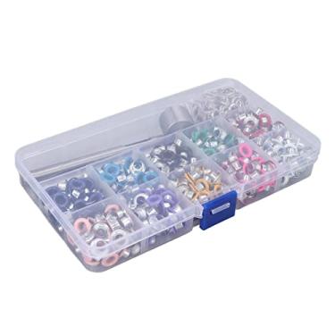 Imagem de Kit de ilhós de ilhós, faça você mesmo 2 tamanho fácil instalação conveniente kit de ferramentas de ilhós de armazenamento para modificação de roupas para artesanato em couro 6mm