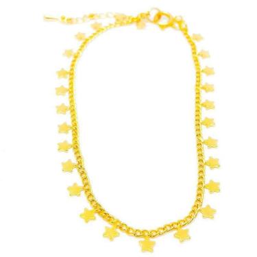Imagem de Pulseira Star Com Estrelas Folheado A Ouro 18K