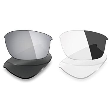 Imagem de 2 pares de lentes polarizadas de substituição da Mryok para óculos de sol Oakley Bottle Rocket – Opções