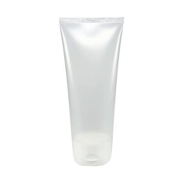 Imagem de BISNAGA PLÁSTICA TRANSPARENTE 150ML C/TAMPA FLIP TOP (20 PEÇAS) (Branco)