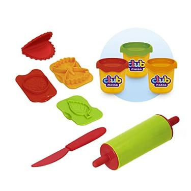 Imagem de Usual Brinquedos Club Massa Mini Kit Pizza e Pasta, Sortido