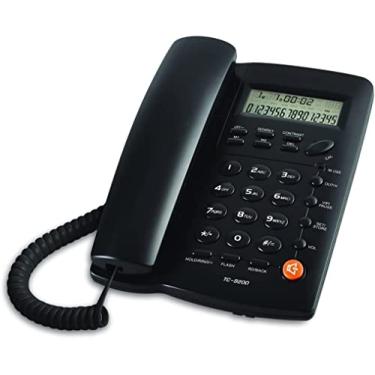 Imagem de V BESTLIFE Telefone com fio, TC-9200 preto mãos livres, identificador de chamadas, tele...