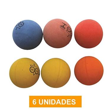 Imagem de Kit de Bola de Frescobol Praia- Borracha- n3-6 unidades- Silme