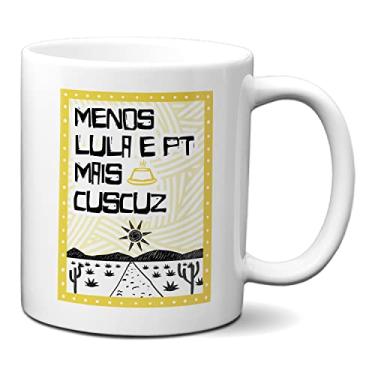 Imagem de Caneca Menos Lula E PT Mais Cuscuz Bolsonaro Preseidente (Branca)