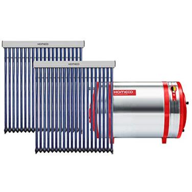 Imagem de Aquecedor Solar 400 L Inox 316 baixa pressão desnível c/ anôdo + 2 Coletor a vácuo 20 tubos Komeco