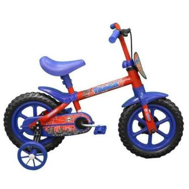 Imagem de Bicicleta Bike Track Aro 12 Infantil Cor Vermelho Com Azul - Tk3