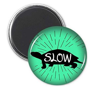 Imagem de Adesivo de ímã de geladeira natural com contorno de animal tartaruga preta