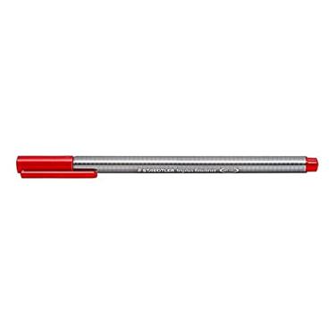 Imagem de Caneta Ponta Extra Fina 0.3mm, Fineliner Triplus, Staedtler, 334-2 02, Vermelho