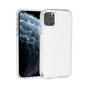 Imagem de Capa transparente para celular para iPhone 14 Plus 13 11 12 Pro Max X XS XR Mini protetora resistente e rígida nas costas, bolsa de absorção de choque, transparente, para iPhone 13