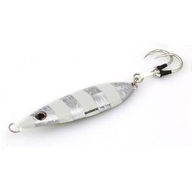 Imagem de Iscas de pesca SHIMANO Butterfly Flat Fall JIGS, 140 mm-5 1/2in - 350 g-12 1/2oz, Zebra Glow