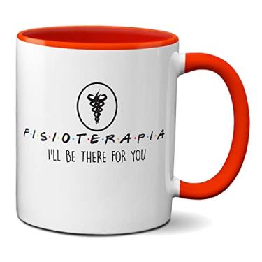 Imagem de Caneca Fisioterapia Frase Friends Presente Fisioterapêuta (Vermelha)