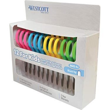 Imagem de Tesoura infantil Westcott ACM15971 com alça macia de 12,7 cm para classpack, sem corda,...