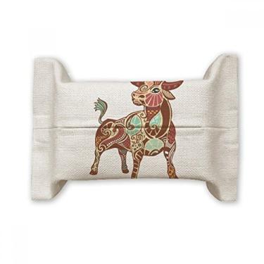 Imagem de Bolsa de linho de algodão com símbolo do zodíaco da constelação Taurus