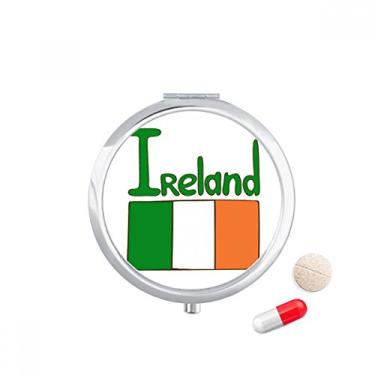 Imagem de Caixa de armazenamento de medicamentos com estampa verde da bandeira nacional da Irlanda