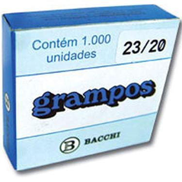 Imagem de Grampo para Grampeador, 23/20, Aço, Caixa com 1000 Grampos Bacchi
