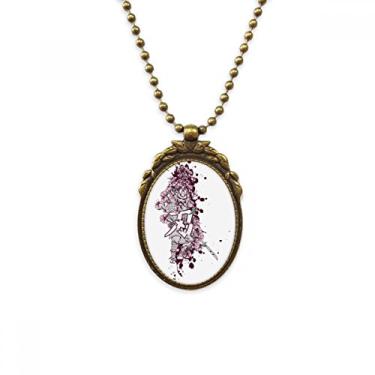 Imagem de DIYthinker Chaveiro com pingente de contas vintage japonês Ninja Sakura Art