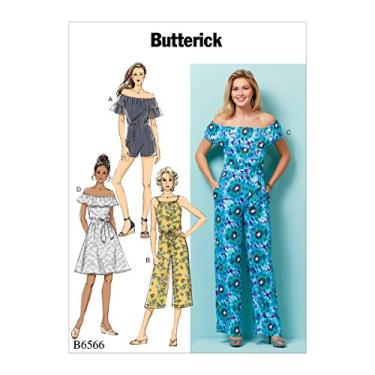 Imagem de Butterick Patterns Vestido feminino, macacão, macacão e faixa padrão de costura, ZZ (LRG-GGG-XXL)