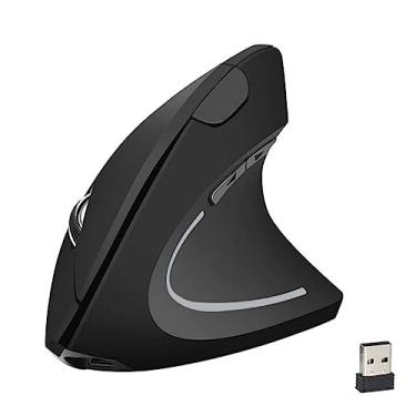 Imagem de SZAMBIT Mouse Ergonômico,2.4G Mouse óptico Vertical Sem Fio,RGB Light,800/1200/1600/2400 DPI, 6 Botões,para Windows XP/7/8/10,Laptop,Desktop,PC,MacBook (Preto)