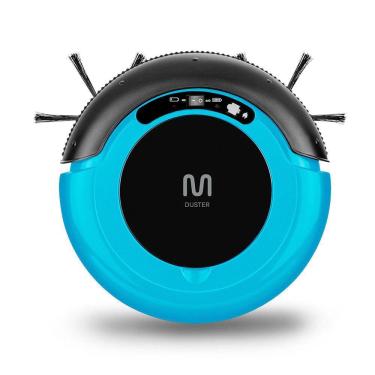 Imagem de Aspirador de Pó Robô Multilaser 3 em 1 Varre Aspira Passa Pano Antiqueda HO407 Bivolt - Azul/Preto