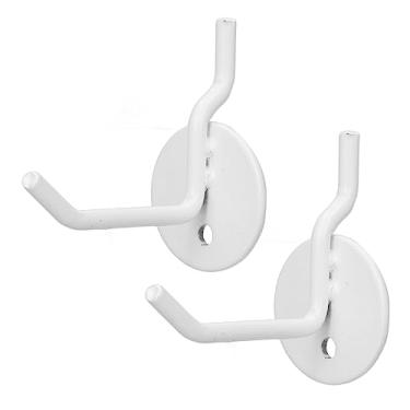 Imagem de Gancho de Parede de Peg, Tamanho Compacto 2 Peças Ganchos de Pegboard Com Acabamento Polido de Alta Dureza Economia de Espaço para Piquenique de Acampamento Ao Ar Livre (Branco)
