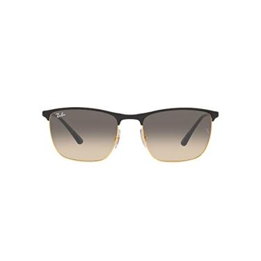 Imagem de Óculos de Sol Ray-Ban 0RB3686 187/32 Tam 57 / Preto/Ouro - Lentes Cinza Gradiente