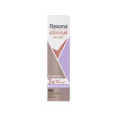 Imagem de Desodorante Rexona Clinical Extra Dry Aerossol - Antitranspirante Femi