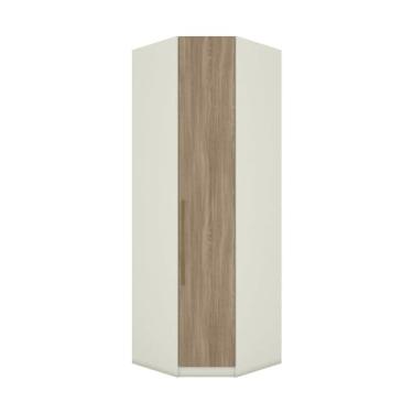 Imagem de Guarda Roupa Canto Obliquo 1 Porta Seletto Henn Areia Hp/Jequitibá