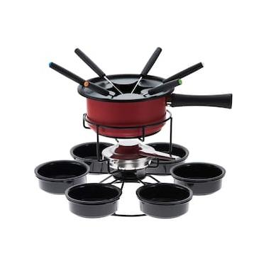 Imagem de Aparelho de Fondue Giratório Forma Aspen 16 Peças - Vermelho