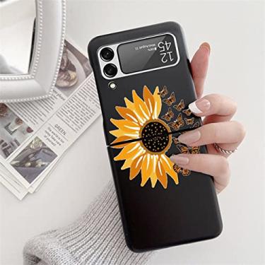 Imagem de Para Samsung Galaxy Z Flip3 Flip4 5 Capa preta rígida para Samsung ZFlip5 Galaxy ZFlip3 para sansung z flip 3 4 5 zflip 3 Capa Fundas, Khey, xrkbbd, ForGalaxyZFlip5 (5G)