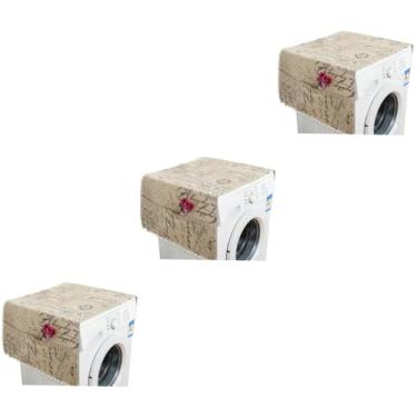 Imagem de Hemobllo 3 Peças Capa De Móveis Capa De Máquina De Lavar Roupa Capa De Geladeira Mesa De Jantar Capa De Almofada Capa De Armário De Pano Capa De Armário De Geladeira Carta De Capa De