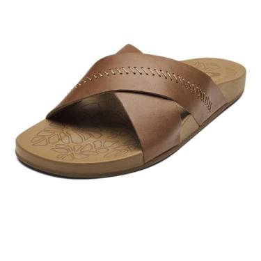 Imagem de OLUKAI Sandália feminina Kipe'a 'Olu, sapato estiloso para o dia todo, ajuste confortável, Saara/Saara, 35