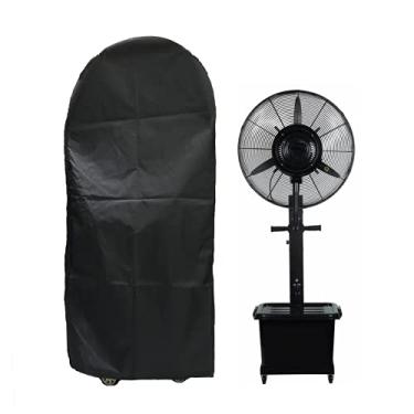 Imagem de J&C Fan Cover Misting Fan Cover Waterproof Spray Cooling Fan Cover Industrial Fan Dust Cover Outdoor Water Misting Fan Covers Patio Water Tank Electric Fans Case (No Fan) (L: 29 x 12.6 x 65in)