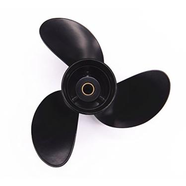 Imagem de Hélices de 8,5 x 9 para motor externo Tohatsu Nissan Mercury Marine 2 tempos 4 tempos 8 HP 9,8 HP 12 Spline 3B2B645170