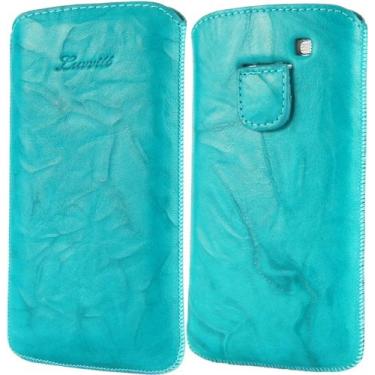 Imagem de LUVVITT Bolsa de couro genuíno para Samsung Galaxy S3 SIII - Turquesa