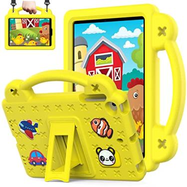 Imagem de QYiiD Capa infantil para Lenovo Tab K10 2021/M10 FHD Plus de 10,3 polegadas (2020 2ª geração), proteção total de corpo inteiro à prova de choque, alça dobrável para TB-X606F/TB-X606X de 10,3