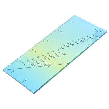Imagem de SEWOART régua de costura patchwork faça você mesmo modelos de quilting ferramentas de medição Ferramenta de medição régua de quilting doméstico régua de pontos maior Acrílico