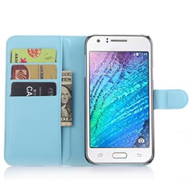 Imagem de Capa para Samsung Galaxy J7 (2016) â€“ Capa flip de couro PU de para Samsung Galaxy J7 (2016), capa de proteção de telefone estilo empresarial, capa com [compartimentos para dinheiro e