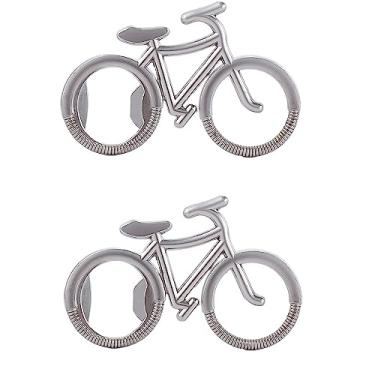 Imagem de Abridor de garrafa de cerveja de metal, abridor de garrafa de cerveja de vinho para bicicleta, abridor de garrafas em forma de bicicleta, chaveiro fofo para amantes de bicicleta, presente de festa de