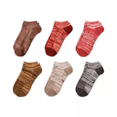 Imagem de Nike Meias femininas leves e invisíveis pacote com 6, multi marrom, média, multicor, M