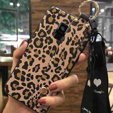 Imagem de Capa de telefone traseira de silicone em gel TPU com estampa de leopardo sexy para Samsung Galaxy All Series (Galaxy A5 2018 / A8 2018)